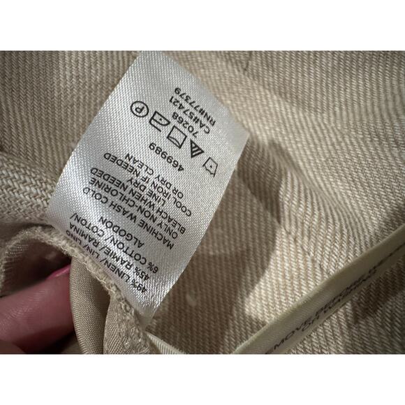 Ann Taylor Petite Linen Cotton Blend Sailor Trousers Size 2P - Picture 2 of 6